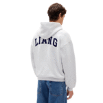 Gap × Sandy Liang Logo Oversized Hoodie Grey