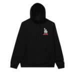 Undefeated x NE x Dodgers Stacked Logo Black Hoodie