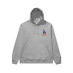 Undefeated x NE x Dodgers Stacked Logo Grey Hoodie