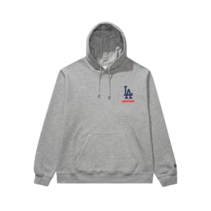Undefeated x NE x Dodgers Stacked Logo Grey Hoodie