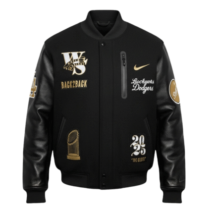 Dave Roberts Black Varsity Jacket 2025