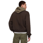 Gap Houndstooth Hoodie Terra Brown