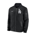 LOS ANGELES DODGERS DUGOUT BOMBER JACKET black