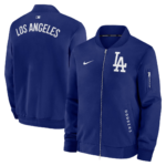 los angeles dodgers bomber jacket Blue
