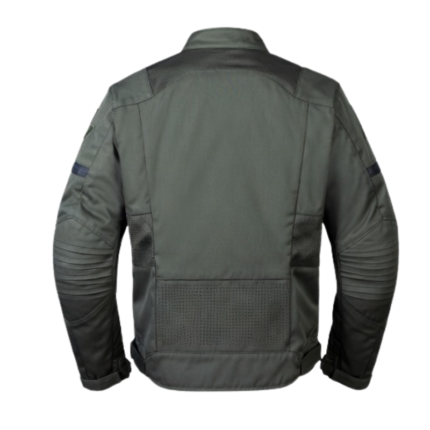 Mens Lightweight Airflow Grey Motorcycle Jacket